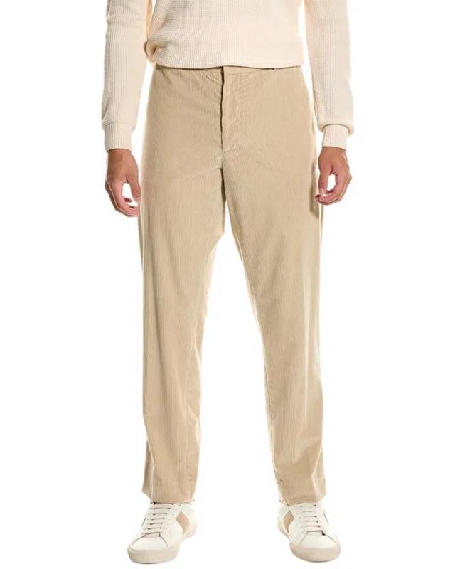 Corduroy Straight-leg Trousers In Brown Product Image