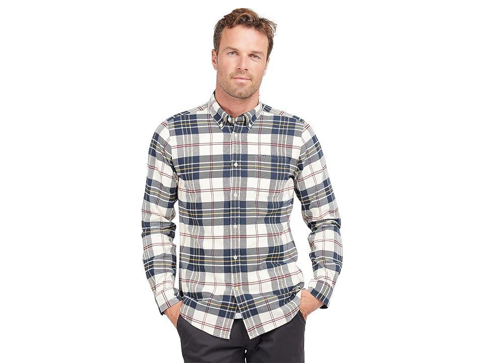 Barbour Barbour Ronan Tailored Check Shirt (Ecru) Men's Clothing Product Image