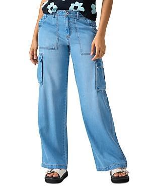 Sanctuary Reissue Wide Leg Cargo Jeans in Sun Drench Product Image