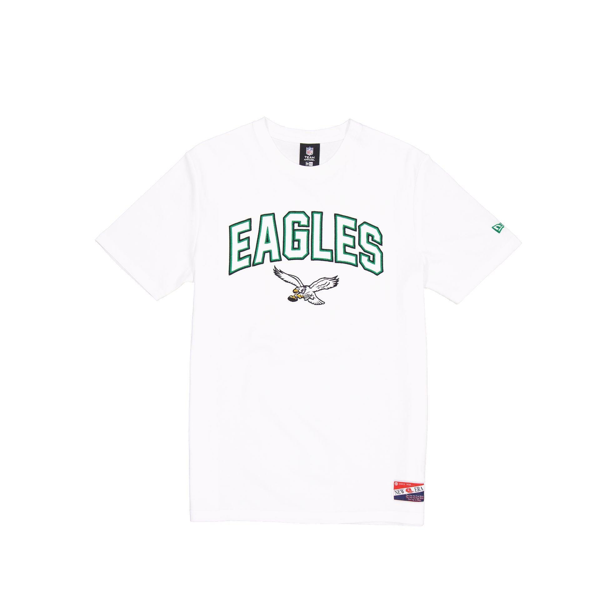 Philadelphia Eagles Throwback White T-Shirt Male Product Image