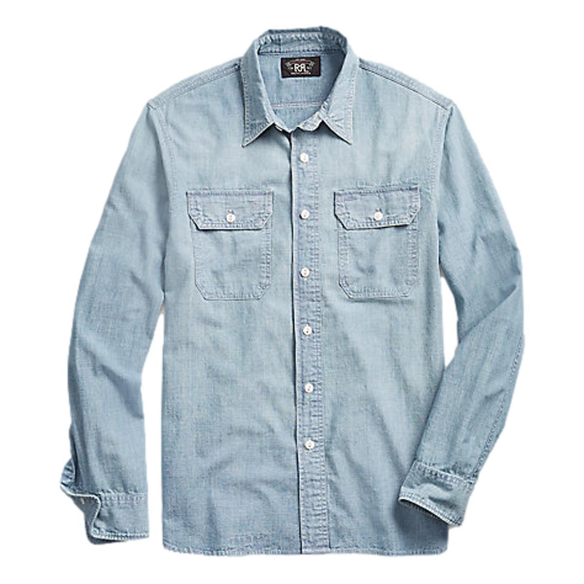 Indigo Chambray Workshirt Medium Wash Product Image