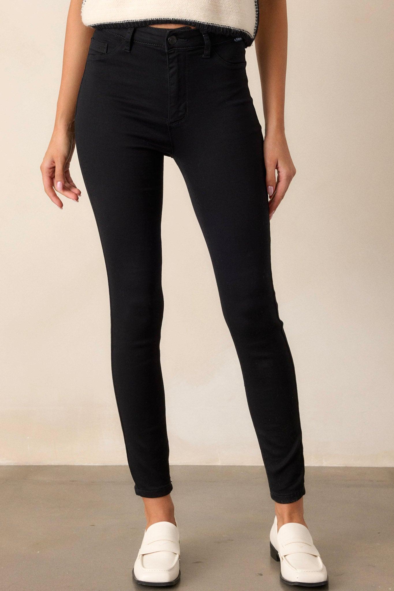 Perfectly Clear Black Skinny Jeans Product Image