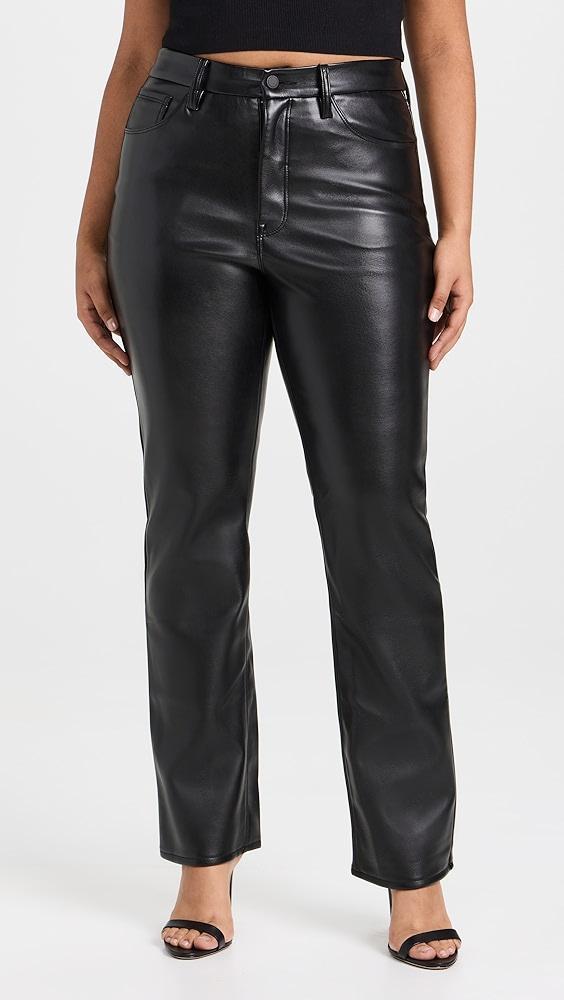 Good American Leather Good Icon Jeans | Shopbop Product Image