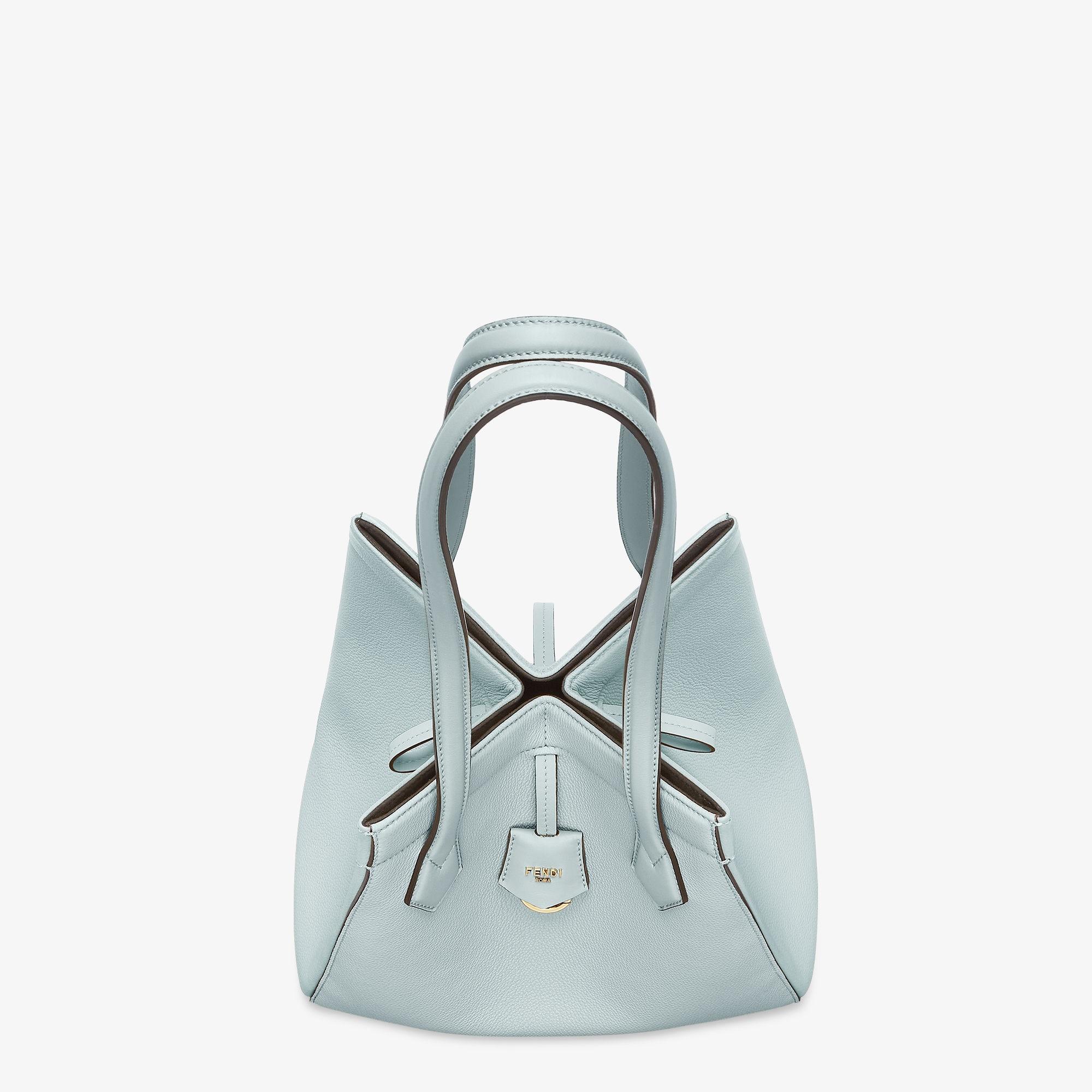 Fendi Origami MediumLight blue leather bag that can be transformed Product Image