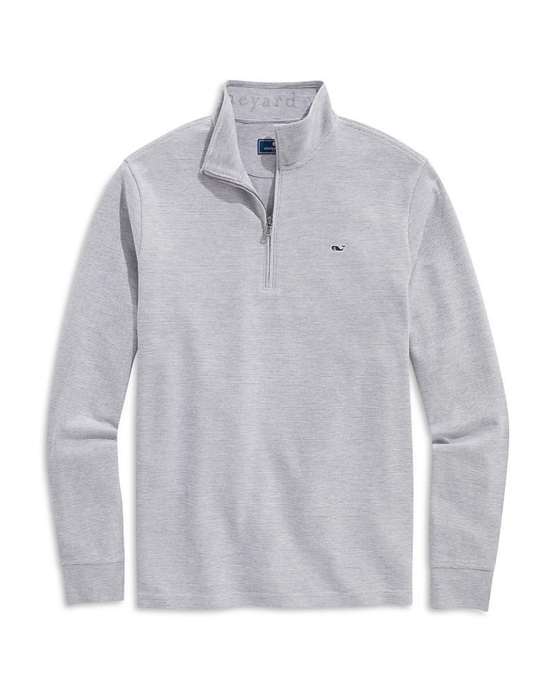 Vineyard Vines Saltwater 1/4 Zip (Granite) Men's Clothing Product Image