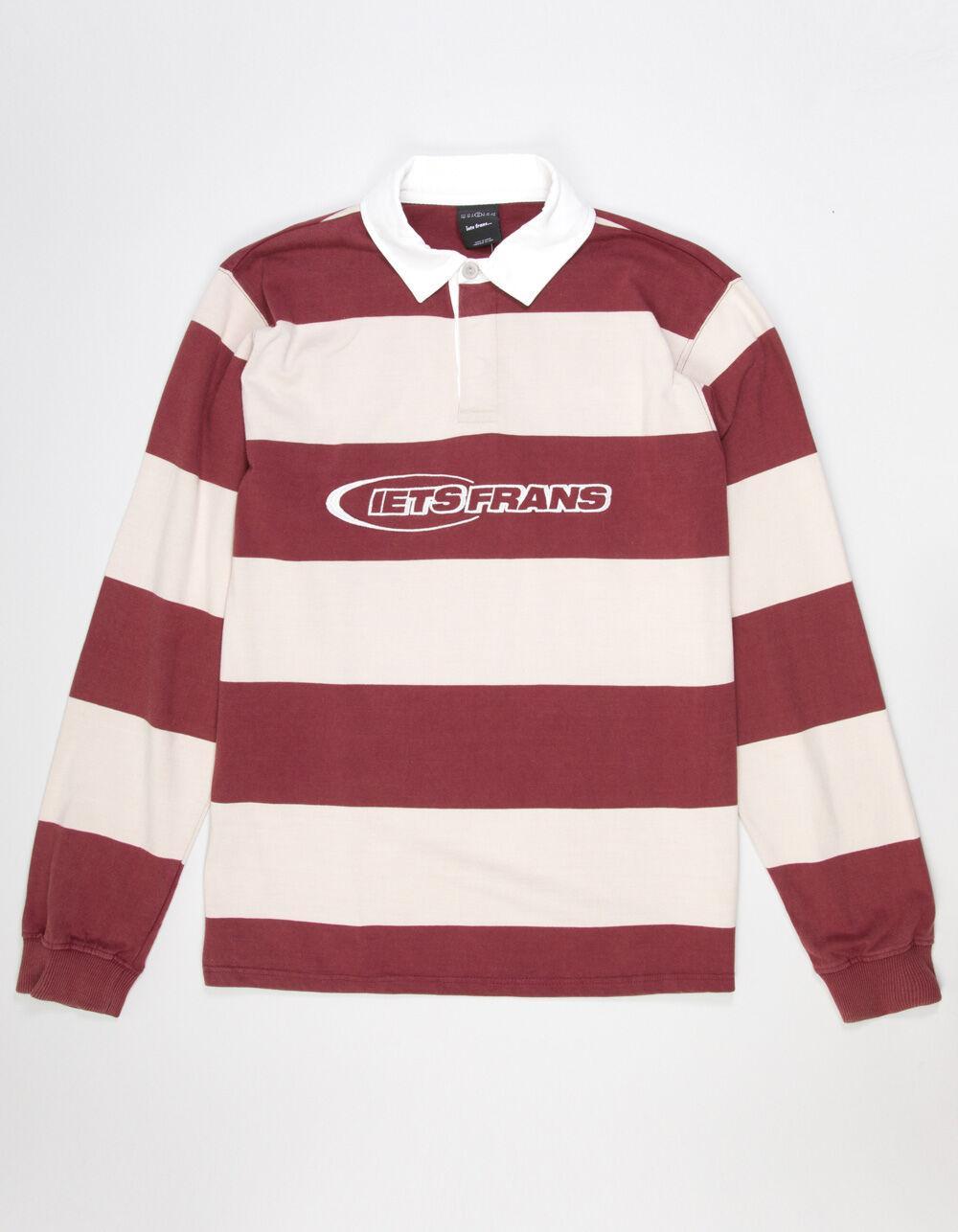 IETS FRANS Stripe Mens Long Sleeve Rugby Shirt Product Image