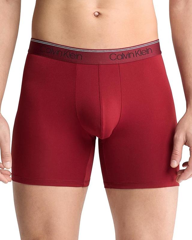 Calvin Klein Microfiber Stretch Wicking Boxer Briefs, Pack of 3 Product Image