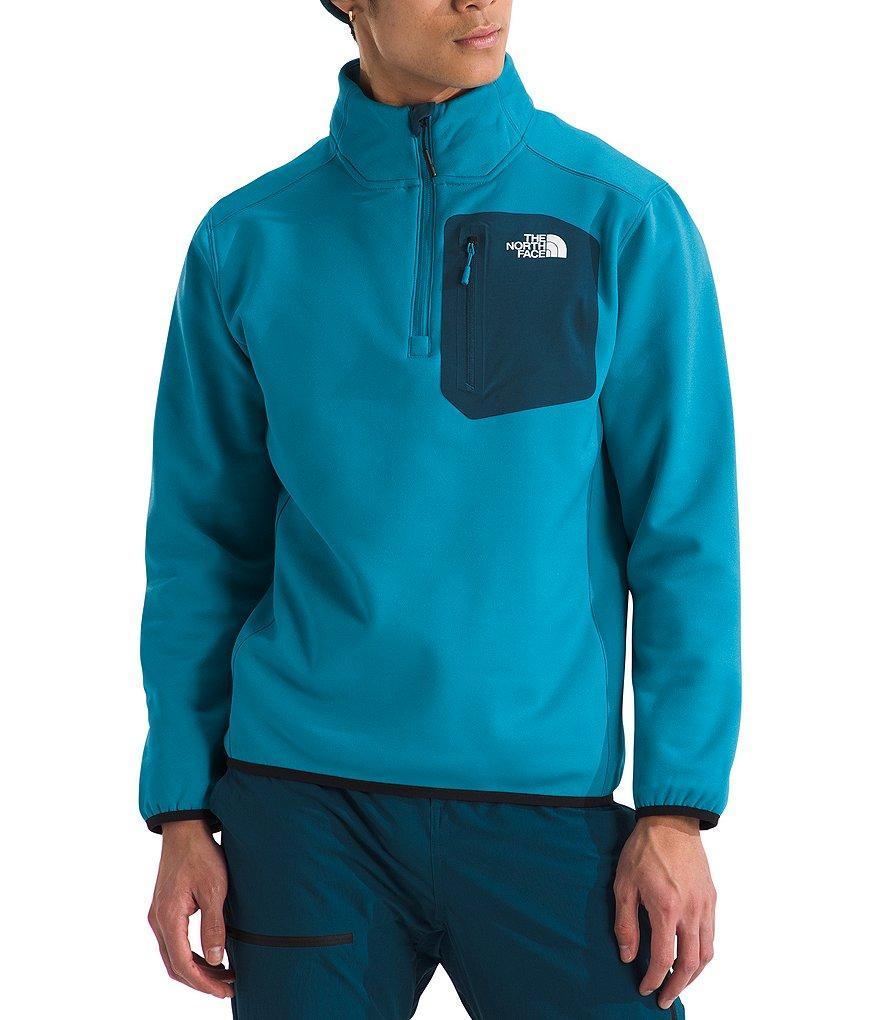 The North Face Long Sleeve Crest Contrast-Pocket 1/4-Zip Fleece Pullover Product Image