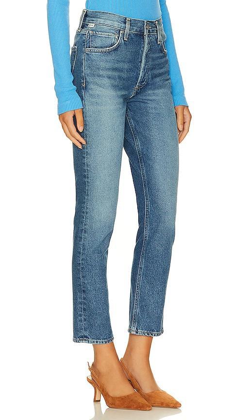 Citizens of Humanity Charlotte High Rise Straight in Magnolia - Blue. Size 28 (also in 23, 24, 25, 26, 27, 29, 30, 31, 32, 34). Product Image