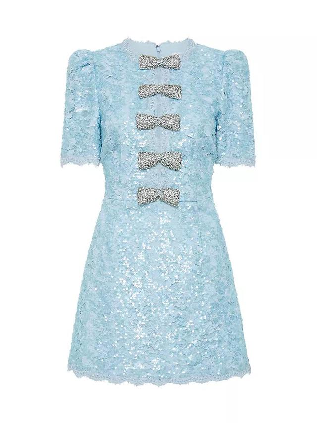 Nicky Hilton x Rebecca Vallance Leyla Sequined Lace Minidress Product Image