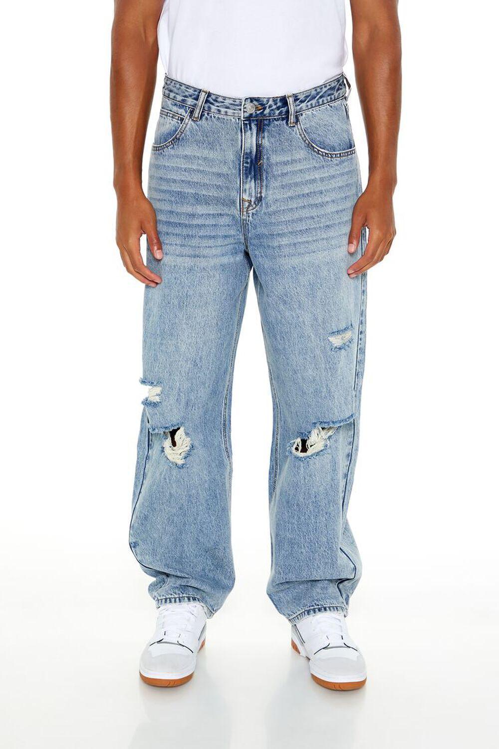 Mid-Rise Horseshoe Jeans | Forever 21 Product Image