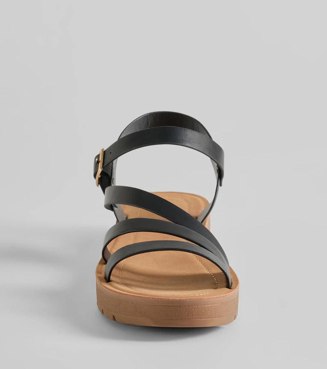 Wrap Around The Block Strappy Platform Sandals product image