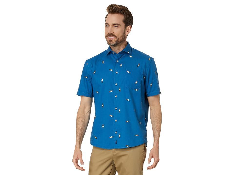 Mens Chappy Hula Embroidered Cotton-Blend Shirt Product Image