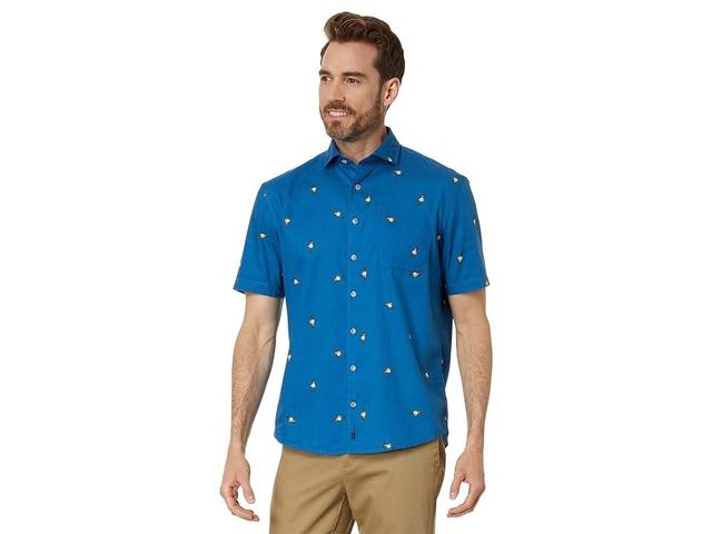 Mens Chappy Hula Embroidered Cotton-Blend Shirt Product Image