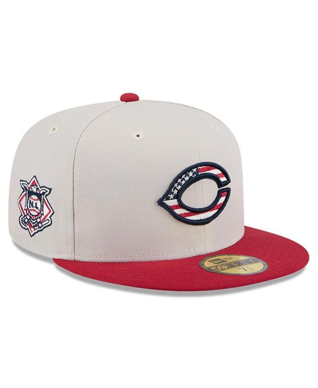 New Era Mens Red Cincinnati Reds 2024 Fourth of July 59FIFTY Fitted Hat Product Image