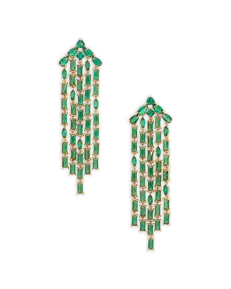 Kate Spade New York Fringe Statement Earrings Gold) Earring Product Image