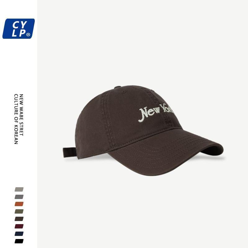 Lettering Embroidered Baseball Cap Product Image