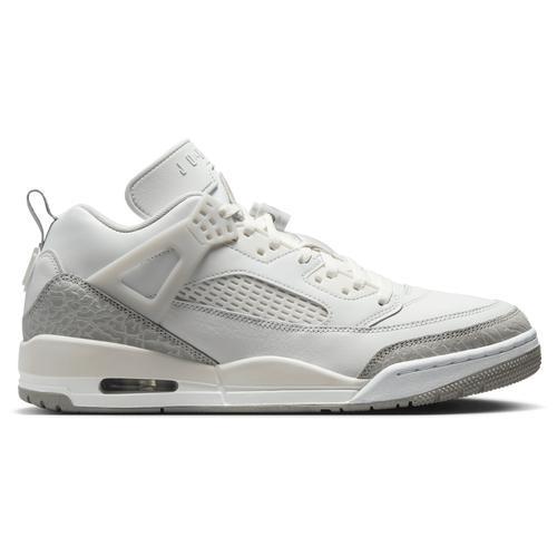 Jordan Mens Jordan Spizike Low - Mens Basketball Shoes White/Silver Product Image