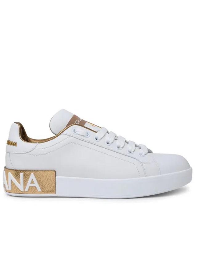 DOLCE & GABBANA Sneakers In Gold Product Image