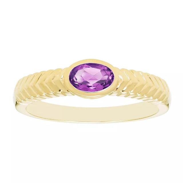 Boston Bay Diamonds 14k Gold Over Silver Lab-Grown Gemstone Ring, Womens Cr Alexandrite Product Image