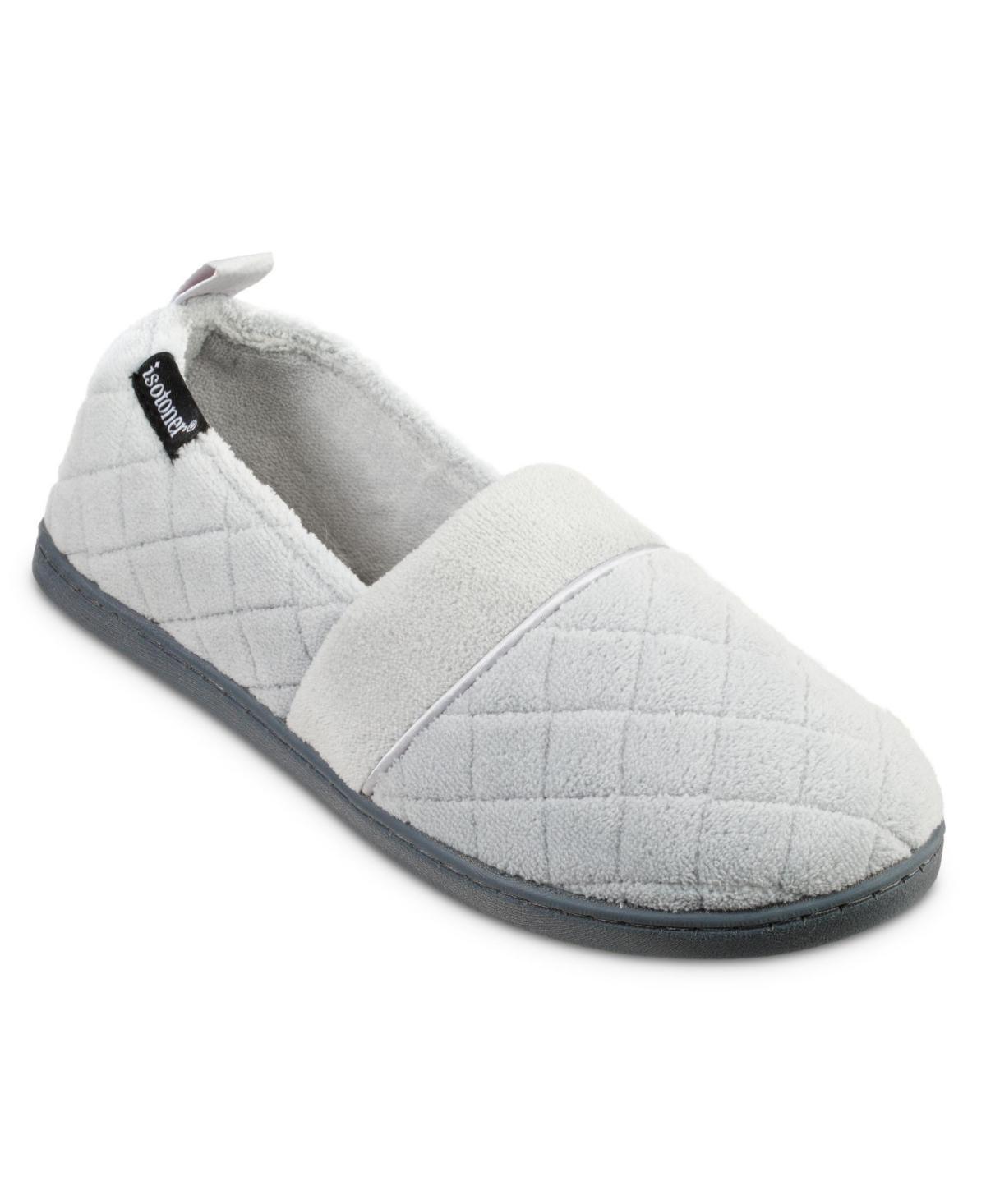 Isotoner Signature Quilted Memory Foam Microterry Slip On Slippers Product Image