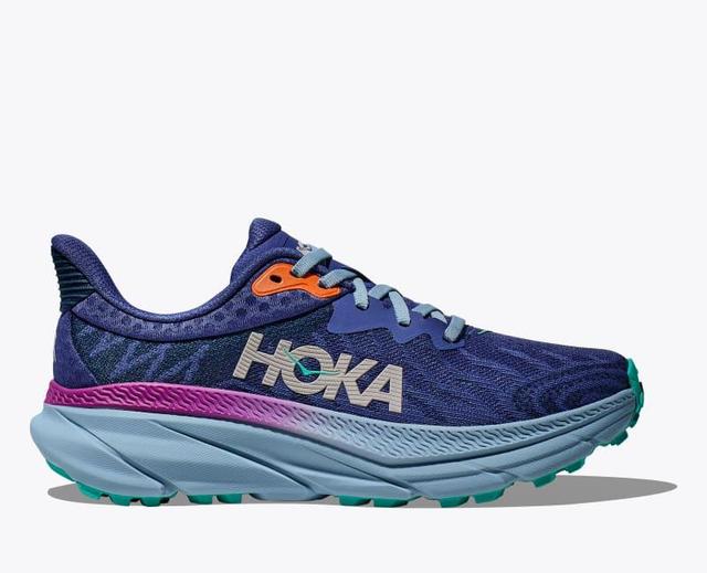 HOKA Womens Challenger 7 Shoes in Evening Sky/Drizzle, Size 10.5 Product Image