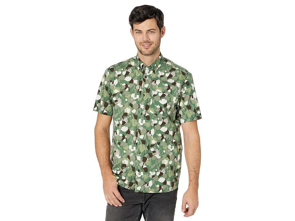 Ted Baker Hoplar Short Sleeve Abstract Floral Print Shirt Men's Clothing Product Image