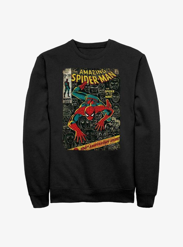 Marvel Spider-Man Spidey Comic Cover Crewneck Product Image