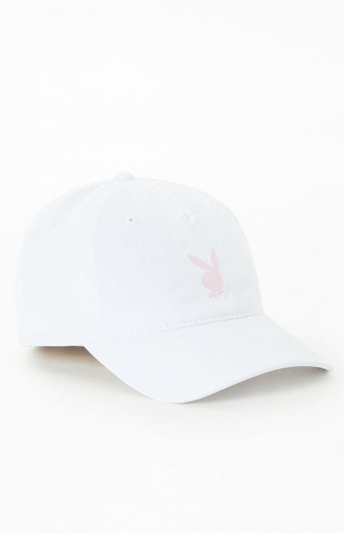 Playboy By PacSun Women's Valentine's Day Dad Hat in White/Pink Product Image