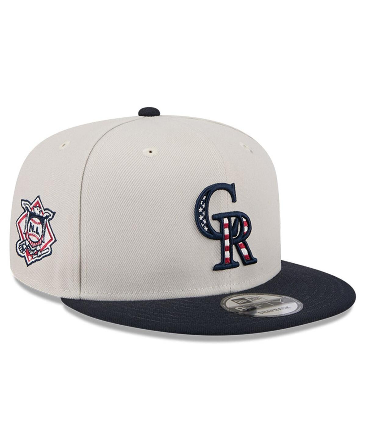 New Era Mens Black Colorado Rockies 2024 Fourth of July 9FIFTY Snapback Hat Product Image