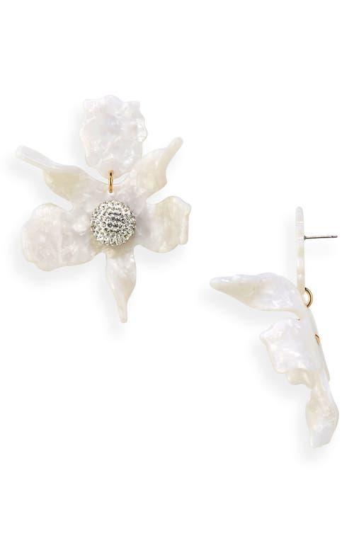 Lele Sadoughi Crystal Lily Earrings Product Image