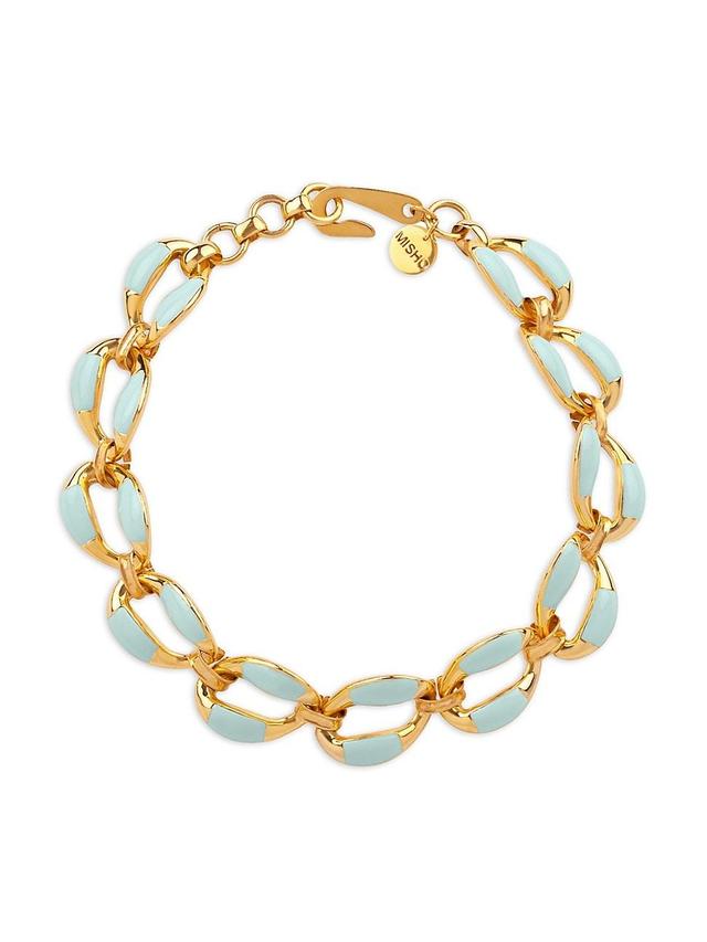 Womens Juicy 22K-Gold-Plated & Enamel Choker Product Image