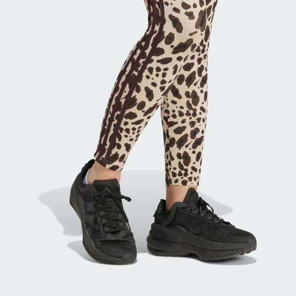 Essentials 3-Stripes Animal Print Leggings Product Image