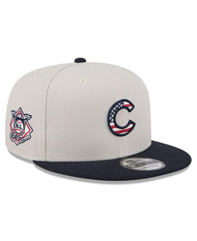 New Era Mens Black Chicago Cubs 2024 Fourth of July 9FIFTY Snapback Hat Product Image