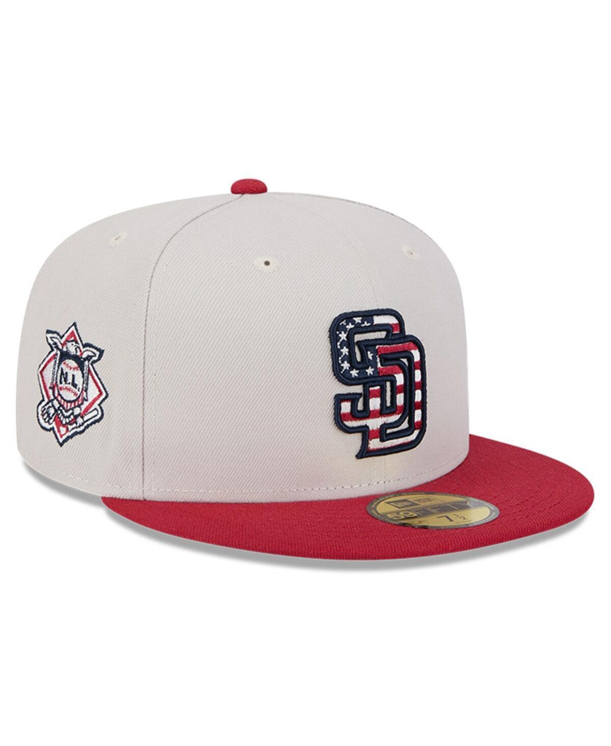 New Era Mens Red San Diego Padres 2024 Fourth of July 59FIFTY Fitted Hat Product Image