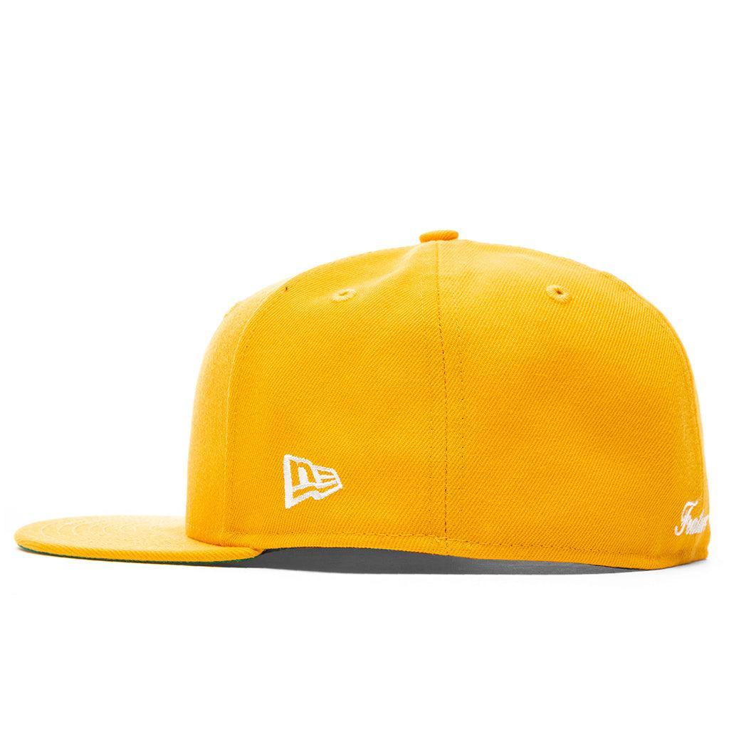 Feature x New Era Old English Fitted Hat - Gold/Off-White Male Product Image