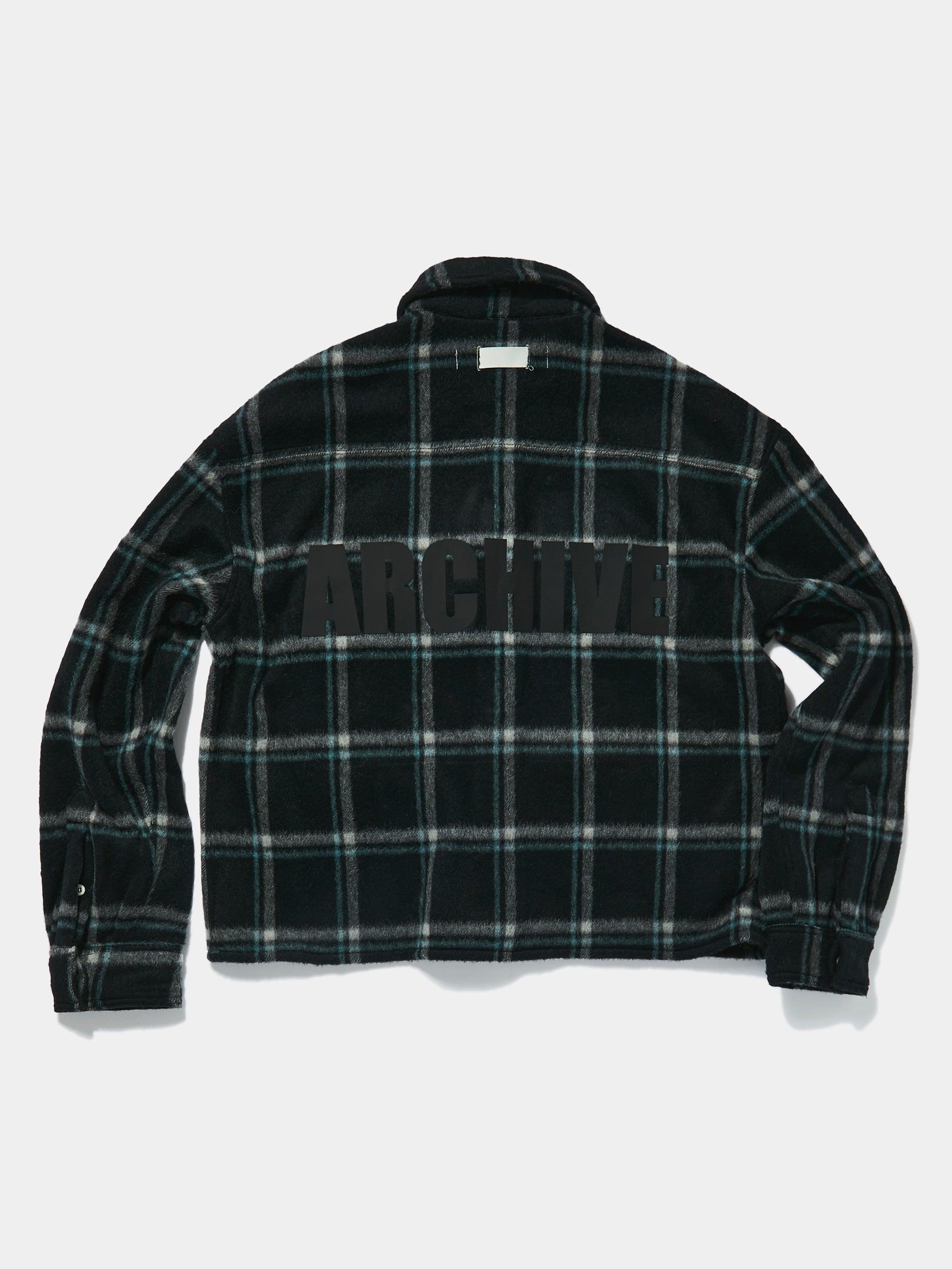 FLAP POCKET SHIRT (Black Plaid) Product Image