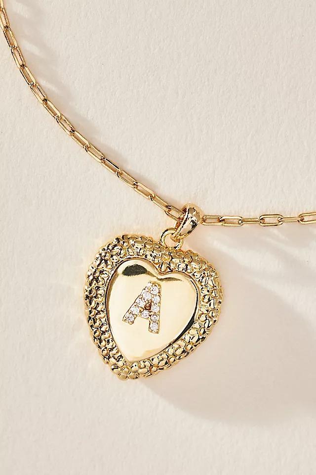 Monogram Heart Pendant Necklace Product Image