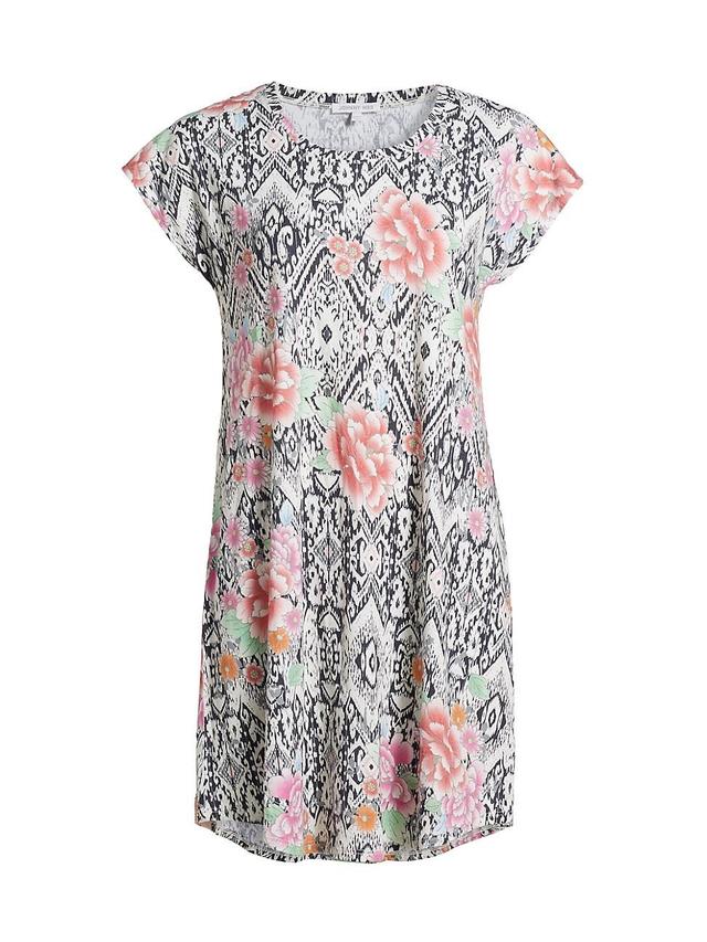 Womens Brigette Floral Cotton-Blend Cap-Sleeve Minidress Product Image