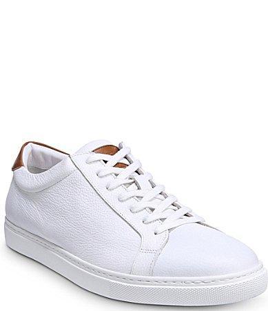 Men's Courtside Leather Low-Top Sneakers Product Image