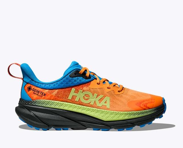 HOKA Mens Challenger 7 GTX Shoes in Black/Solar Flare, Size 8.5 Product Image