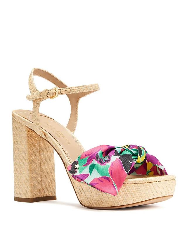 kate spade new york Womens Lucie Orchid Bloom Platform Sandals Product Image