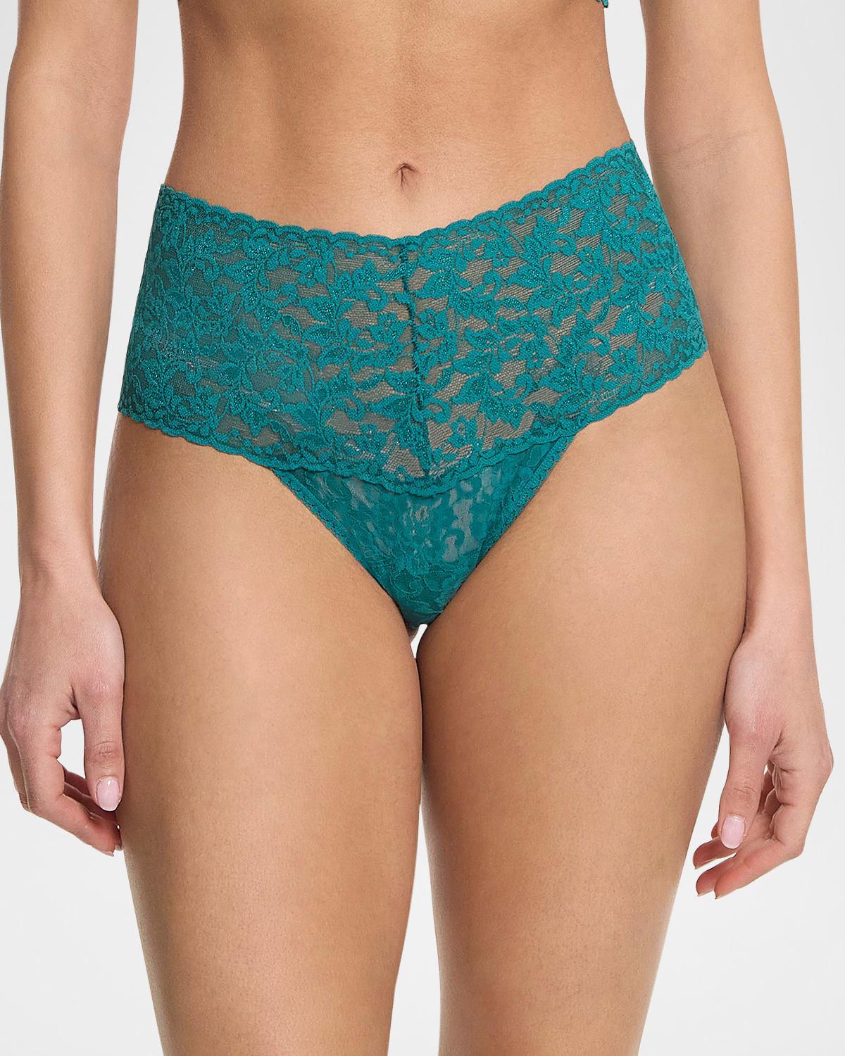 Signature Lace Retro Thong Product Image