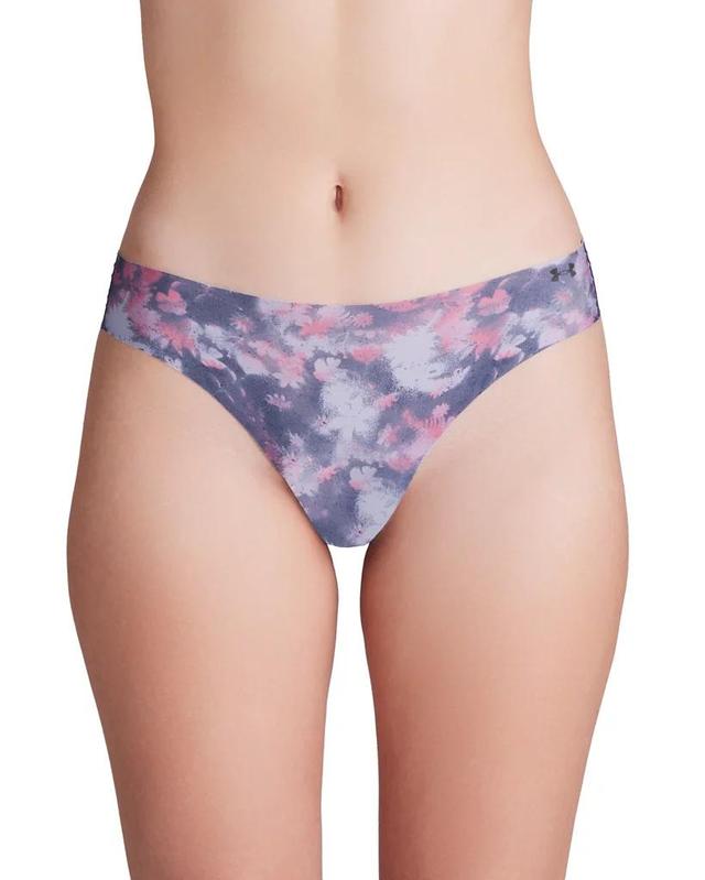 Women's UA Pure Stretch 3-Pack Printed No Show Thong Product Image