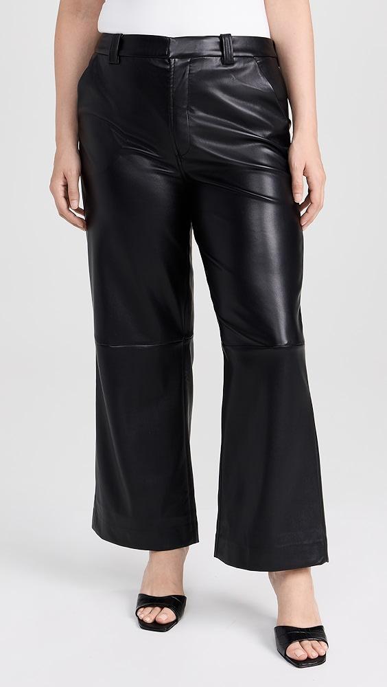 Joe's Jeans The Mia Vegan Leather Crop Trousers | Shopbop Product Image