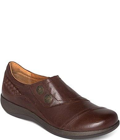 Aetrex Karina Monk Strap Leather Loafers Product Image