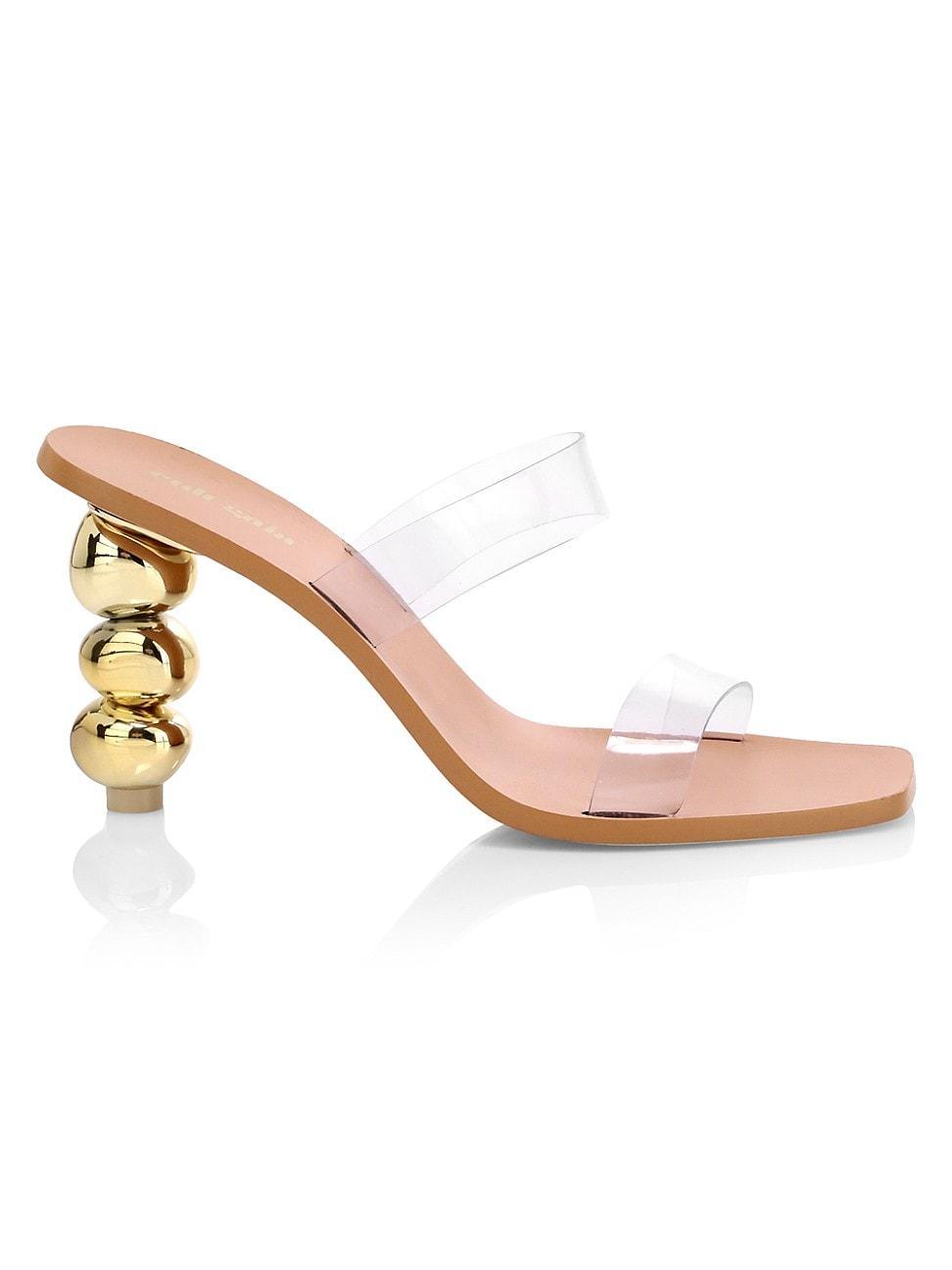 Womens Meta Bauble-Heel Vinyl Mules Product Image