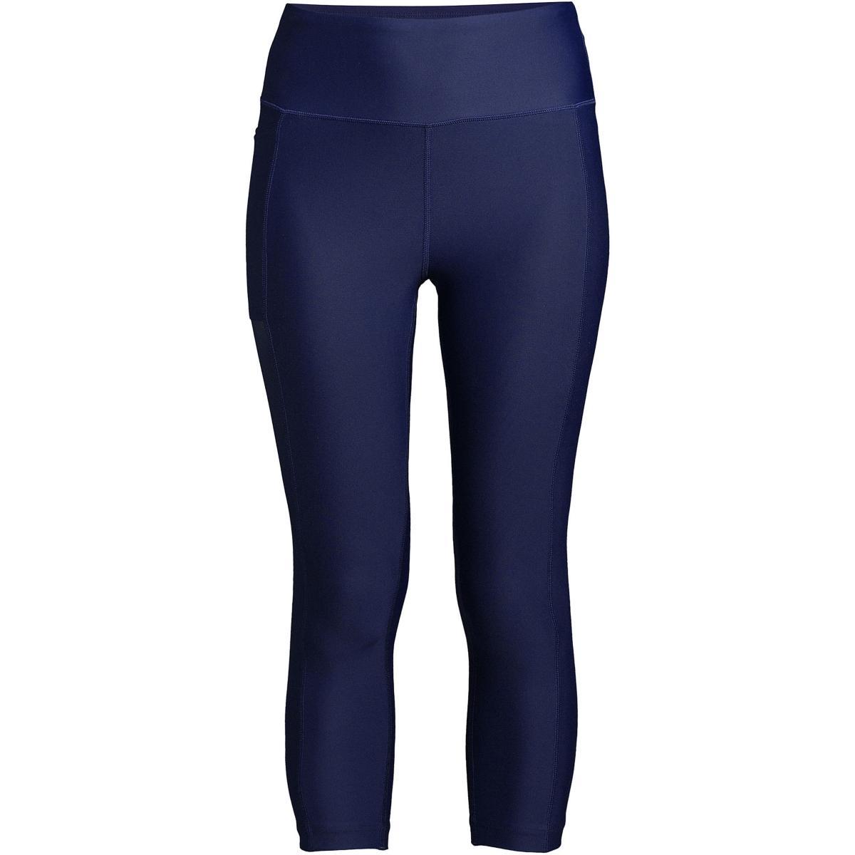 Womens Lands End Swim Skirt & Capri Leggings Deep Blue Product Image