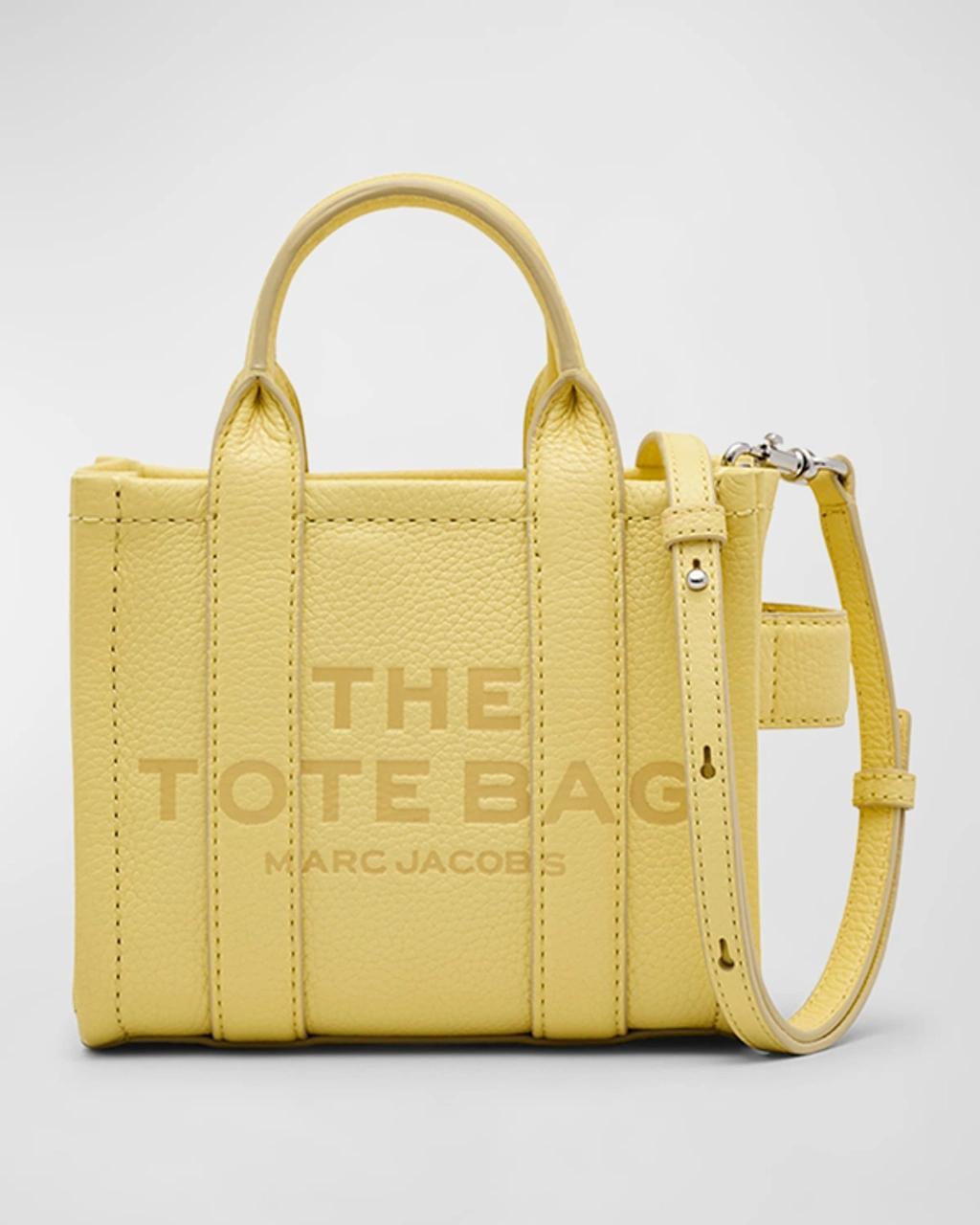 The Leather Mini Tote Bag In 740 Custard Product Image