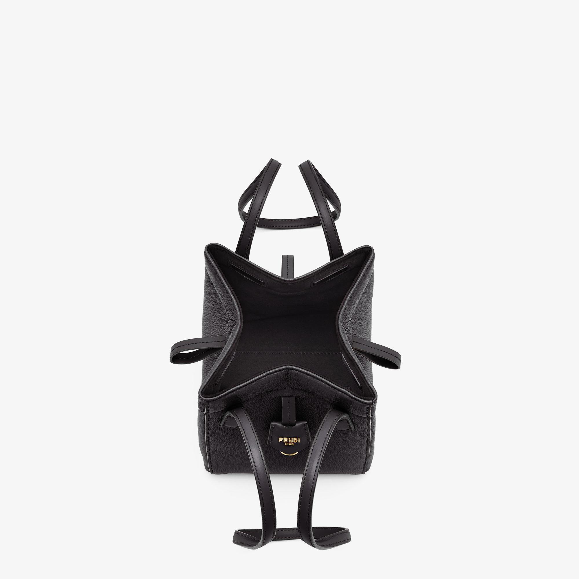 Fendi Origami MiniBlack leather mini bag that can be transformed Product Image